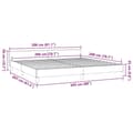 Miniatyrbillede 10 af 10: vidaXL sengeramme uden madras 200x200 cm stof sort