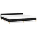 Miniatyrbillede 1 af 10: vidaXL sengeramme uden madras 200x200 cm stof sort