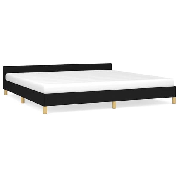 vidaXL sengeramme uden madras 200x200 cm stof sort