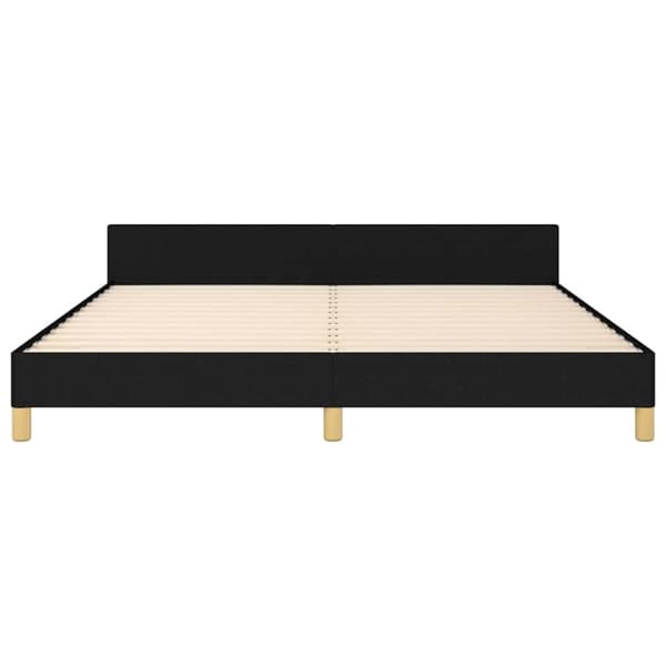 vidaXL Sängram utan madrass svart 160x200 cm tyg