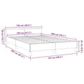 Miniatyrbillede 9 af 10: vidaXL Sengeramme med hovedgærde uden madras Hvid 120x200 cm