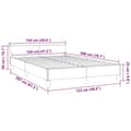 Miniatyrbillede 10 af 10: vidaXL Sengeramme uden madras Sort 120x200 cm Fløjl