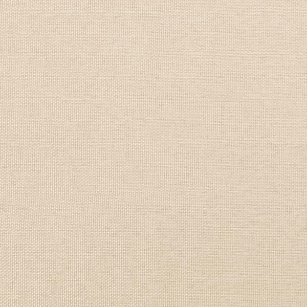 vidaXL sengeramme med sengegavl 80x200 cm stof cremefarvet