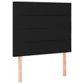 Miniatyrbillede 9 af 11: vidaXL sengeramme med sengegavl 100x200 cm stof sort