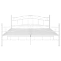 Miniatyrbillede 3 af 8: vidaXL sengestel 140x200 cm metal hvid