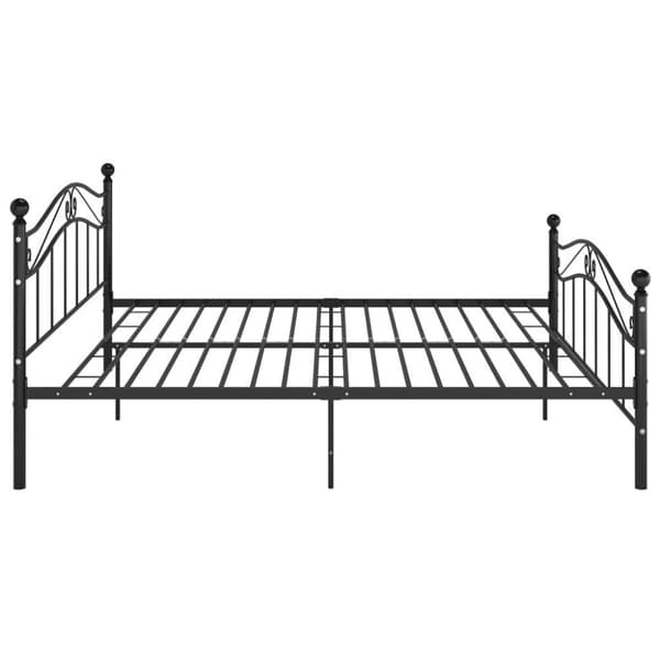 vidaXL sengestel 180x200 cm metal sort