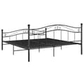 Miniatyrbillede 5 af 8: vidaXL sengestel 180x200 cm metal sort