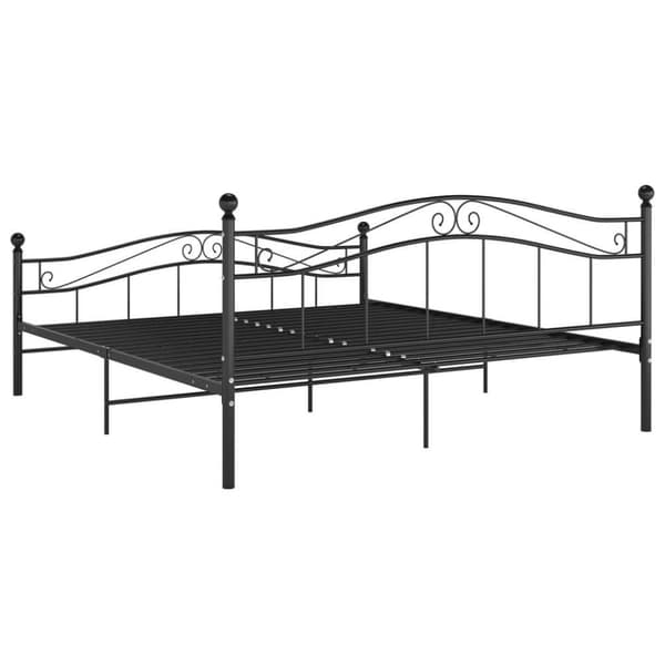 vidaXL sengestel 180x200 cm metal sort