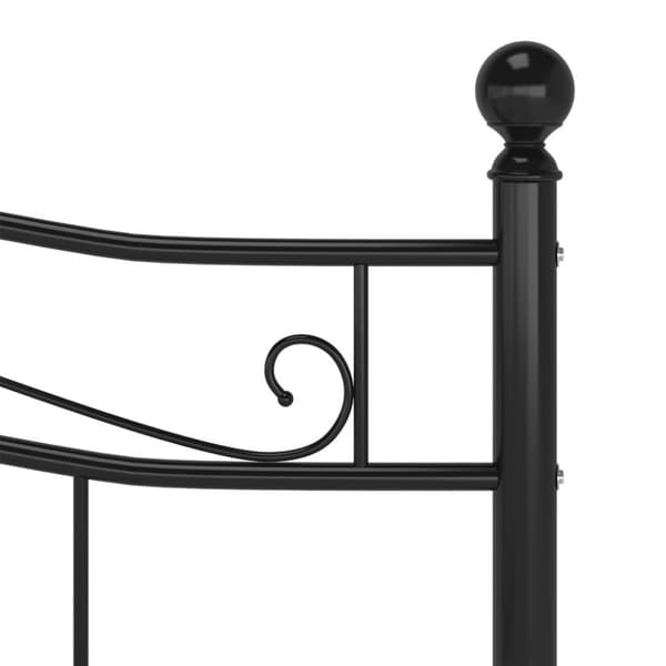vidaXL sengestel 180x200 cm metal sort