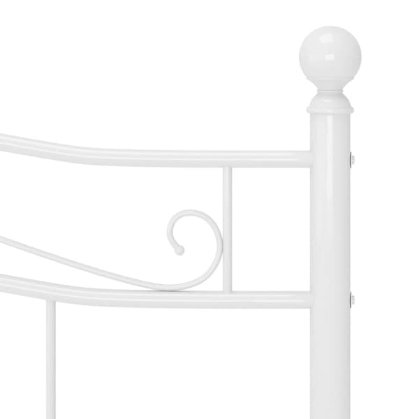 vidaXL sengestel 180x200 cm metal hvid