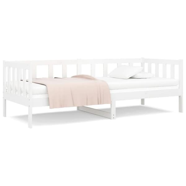 vidaXL daybed 80x200 cm massivt fyrretræ hvid