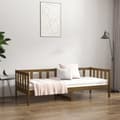 Miniatyrbillede 3 af 10: vidaXL daybed 80x200 cm massivt fyrretræ gyldenbrun
