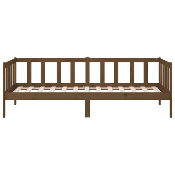 vidaXL daybed 80x200 cm massivt fyrretræ gyldenbrun