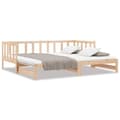Pikkukuva 2 / 11: vidaXL Sohvasänky ulosvedettävä 2x (80x200) cm täysi mänty