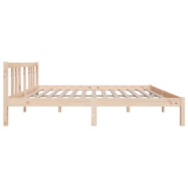 vidaXL sengeramme 135x190 cm massivt træ