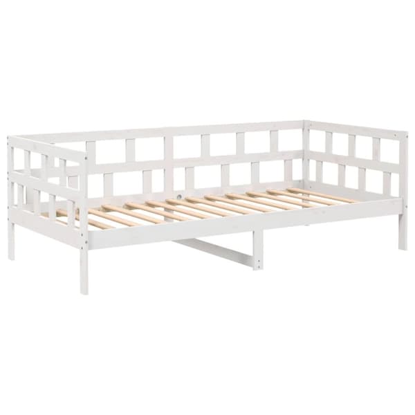 vidaXL daybed 90x200 cm massivt fyrretræ hvid