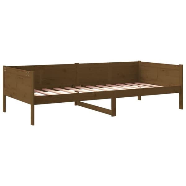vidaXL daybed 80x200 cm massivt fyrretræ gyldenbrun
