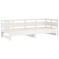 Miniatyrbillede 7 af 11: vidaXL daybed med udtræk 2x(90x200) cm massivt fyrretræ hvid