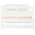 Miniatyrbillede 9 af 11: vidaXL daybed med udtræk 2x(90x200) cm massivt fyrretræ hvid