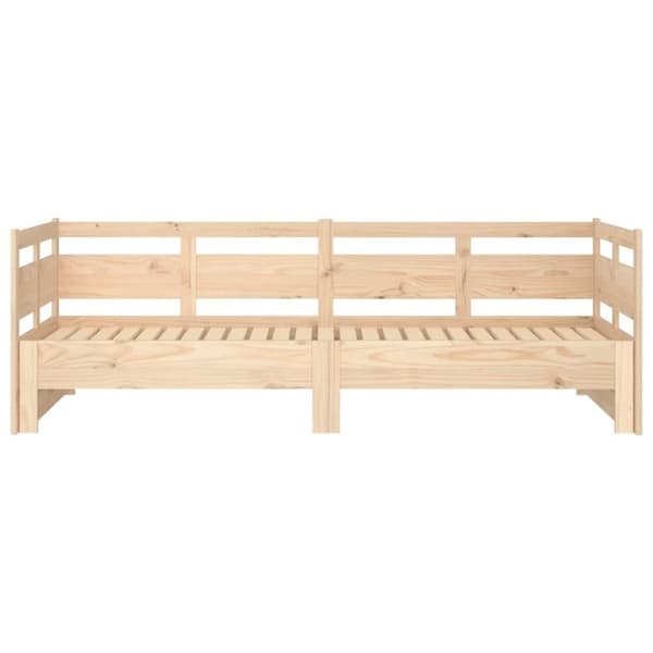 vidaXL Sohvasänky ulosvedettävä täysi mänty 2x (80x200) cm