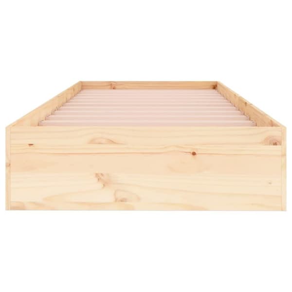 vidaXL sengeramme 90x190 cm massivt træ