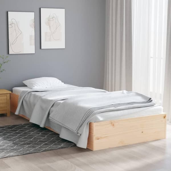 vidaXL sengeramme 90x190 cm massivt træ