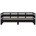 Miniatyrbillede 8 af 11: vidaXL daybed med udtræk 2x(90x190) cm massivt fyrretræ sort