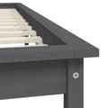 Pikkukuva 8 / 10: vidaXL Sängynrunko harmaa 200x200 cm täysi mänty