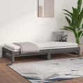 Pikkukuva 4 / 11: vidaXL Sohvasänky ulosvedettävä harmaa 2x (90x200) cm täysi mänty