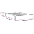 Pikkukuva 7 / 8: vidaXL Sängynrunko 90x200 cm täysi puu