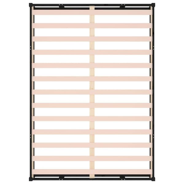 vidaXL sengeramme 120x200 cm massivt træ sort