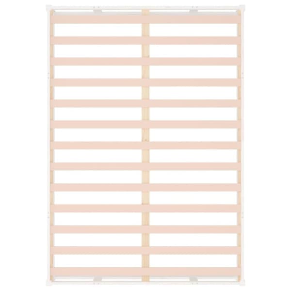 vidaXL sengeramme 140x190 cm massivt træ hvid