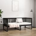 Miniatyrbillede 5 af 11: vidaXL daybed 90x190 cm massivt fyrretræ sort