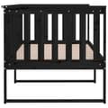 Miniatyrbillede 10 af 11: vidaXL daybed 90x190 cm massivt fyrretræ sort