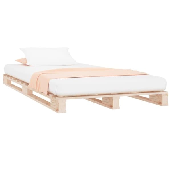 vidaXL palleseng 90x200 cm massivt fyrretræ