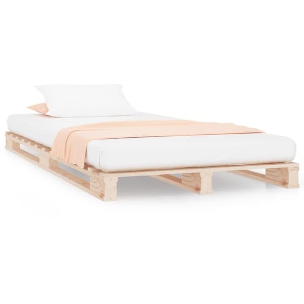 vidaXL palleseng 90x200 cm massivt fyrretræ