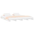 Miniatyrbillede 3 af 9: vidaXL palleseng 150x200 cm kingsize massivt fyrretræ hvid