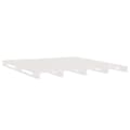 Miniatyrbillede 4 af 9: vidaXL palleseng 150x200 cm kingsize massivt fyrretræ hvid