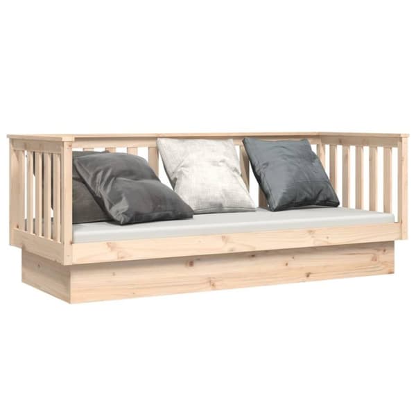 vidaXL Dagbädd utan madrass 75x190 cm massiv trä furu