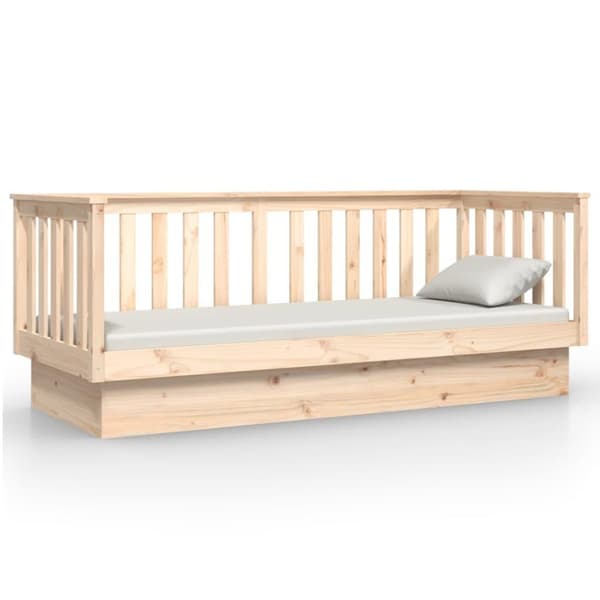 vidaXL Dagbädd utan madrass 75x190 cm massiv trä furu