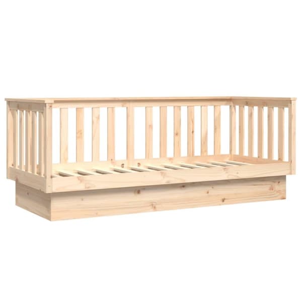 vidaXL Dagbädd utan madrass 75x190 cm massiv trä furu