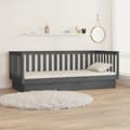 Miniatyrbillede 4 af 11: vidaXL daybed 90x200 cm massivt fyrretræ grå