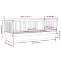 Miniatyrbillede 11 af 11: vidaXL daybed 90x200 cm massivt fyrretræ gyldenbrun