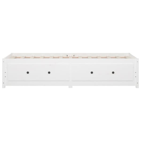 vidaXL daybed uden madras 90x200 cm massivt fyrretræ hvid