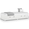 Miniatyrbillede 1 af 11: vidaXL daybed uden madras 90x200 cm massivt fyrretræ hvid