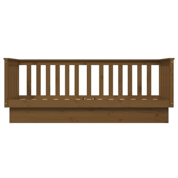vidaXL Dagseng honningbrun 75x190 cm heltre furu