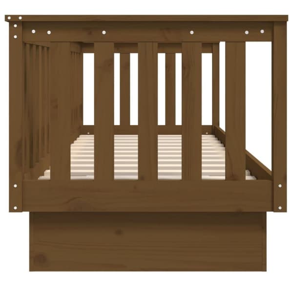 vidaXL Dagseng honningbrun 75x190 cm heltre furu
