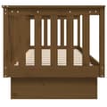 Miniatyrbilde 9 av 11: vidaXL Dagseng honningbrun 75x190 cm heltre furu