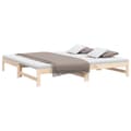 Miniatyrbillede 3 af 11: vidaXL daybed med udtræk 2x(90x200) cm massivt fyrretræ