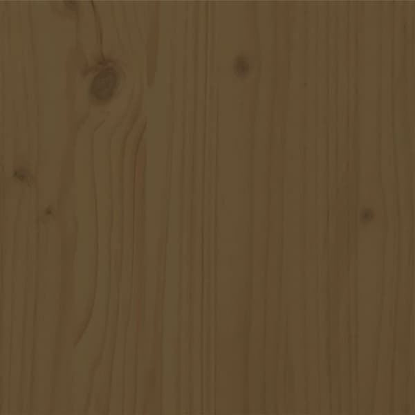 vidaXL sengeramme 100x200 cm massivt fyrretræ gyldenbrun